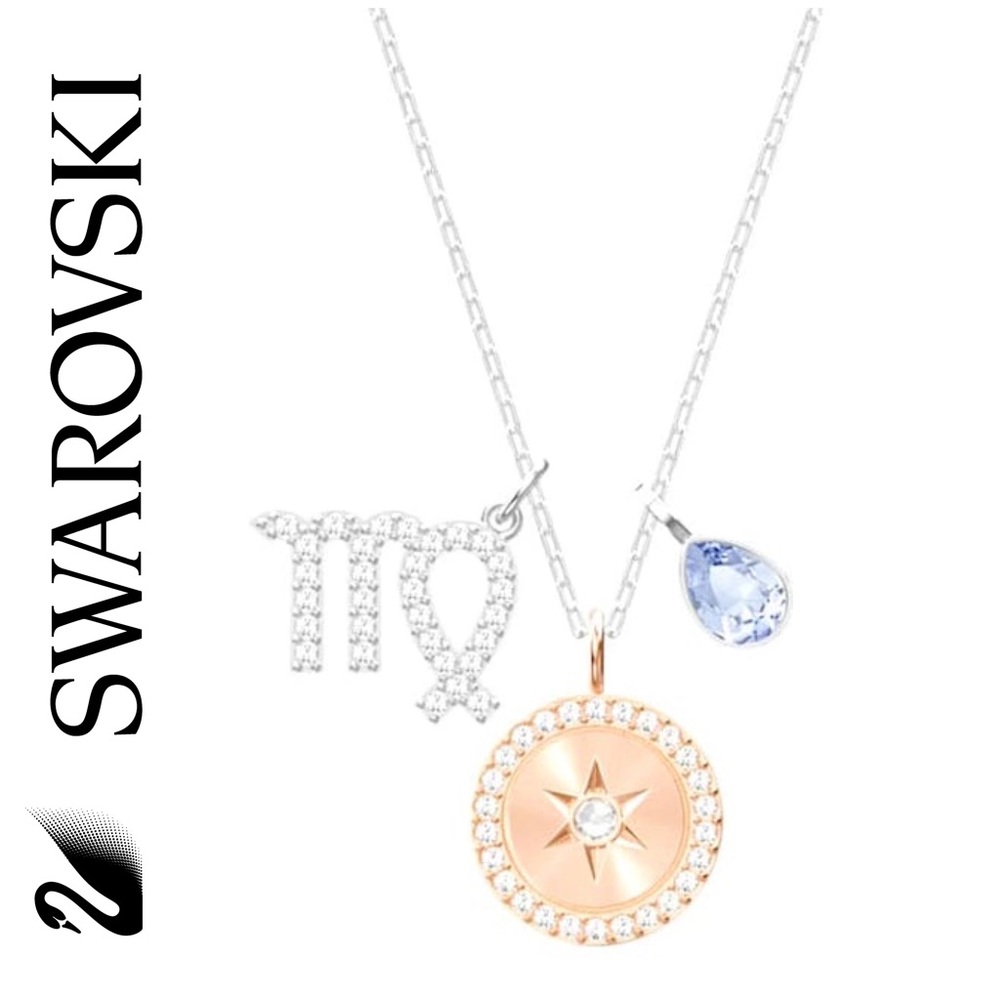 ♍️ Swarovski, Virgo Zodiac Pendant Necklace